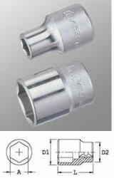 Genius Tools 423830 1/2"-os 6 lapú dugókulcs fej, 31 mm (423831)