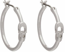 Coach Cercei Coach Signature Hoop Earrings 37408160RHO030 Argintiu