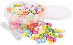 Playbox PlayBox: Csillogó gyöngyház színű fűzhető gyöngyök 300db (2472348) - jatekshop