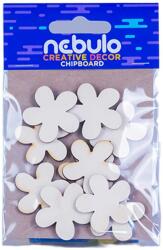 Nebulo Nebulo: Mini virágok karton dekorácoó 10db-os szett (KD-MVI-10-8x12) - jatekshop