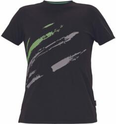 Cerva Tricou bărbătesc cu mânecă scurtă MAAS - Neagră / verde | S (0304013767001)