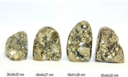  Pirita Druzica Minerala Naturala Rulata 39-58 x 36-44 x 30-7 mm - (XXL) - 1 Buc