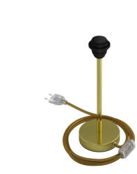 Creative-Cables Alzaluce lámpaernyőhöz - fém asztali lámpa kétpólusú dugóval (ABM21E25GOFEUTRM05)