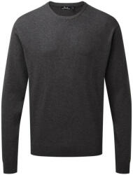 Premier PR692 finom kötésű kereknyakú férfi pulóver Premier, Charcoal-XL (pr692ch-xl)