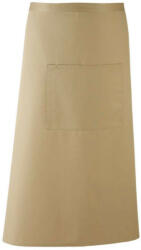 Premier PR158 COLOURS derekas hosszú bisztró kötény tablet kompatibilis zsebbel Premier, Khaki-U (pr158kh-u)