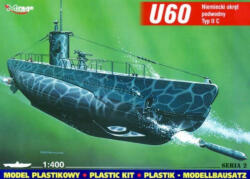 Mirage Hobby Deutsches U-Boot U 60 Typ II C 1: 400 (40025)