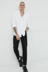HUGO BOSS ing férfi, galléros, fehér, slim - fehér 41 - answear - 24 990 Ft