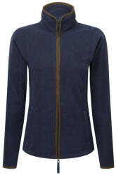 Premier PR824 ARTISAN karcsusított cipzáras Női polár pulóver Premier, Navy/Brown-2XL (pr824nv-bw-2xl)