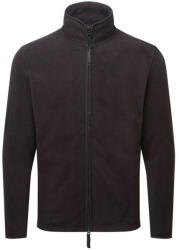 Premier PR823 ARTISAN férfi cipzáras polár pulóver Premier, Black/Black-S (pr823bl-bl-s)