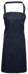 Premier PR154 COLOURS nagy zsebes hosszú kötény saját anyagú pántokkal Premier, Navy-U (pr154nv-u)
