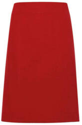 Premier PR131 vastag pamutvászon rövid kötény 90 cm-es derékpántokkal Premier, Red-U (pr131re-u)