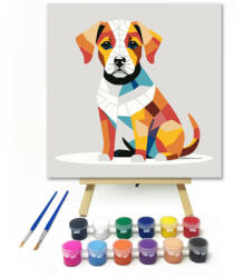  Mozaikos kutyakép - gyerek számfestő készlet