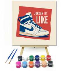  Klasszikus cipő ikon - gyerek számfestő készlet