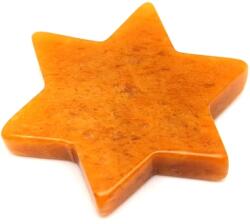 R. M. ékszer Kvarc sárga átfúrt csillag 35mm (010269)