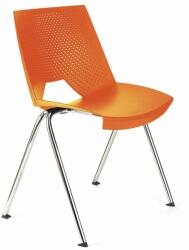 Antares Scaune conferință Strike 2131 metal cromat+plastic portocaliu