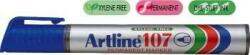 ARTLINE Marker permanent varf rotund, 1.5mm, corp plastic, ARTLINE 107 - albastru (EK-107-BL)