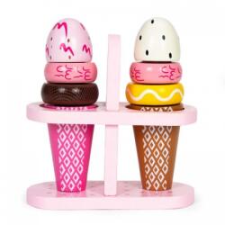 Eco Toys Set de 2 inghetate din lemn pentru copii, 9 elemente, ecotoys tl12106 (EDITL12106)