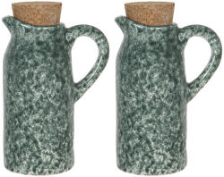 Clayre & Eef Set ulei otet ceramica verde 8x6x14 cm (6CE1239)