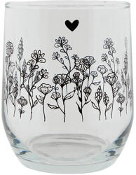 Clayre & Eef Set 6 pahare sticla 8x9 cm , 300 ml (6GL4080) Pahar