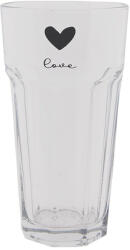 Clayre & Eef Set 6 pahare sticla 8x15 cm, 320 ml (6GL3713) Pahar