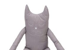 Somnart Perna in forma de pisica SomnArt, bumbac, umplutura lavanda, Gri (PER.PISICA.BBC.GREY.LV)