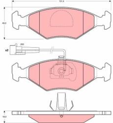TRW set placute frana, frana disc TRW GDB1340 - automobilus