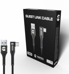 Vortex Virtual Reality 10 méteres kábel a VortexVR USB-A és Meta Quest Link között | Quest 3S Quest 3 Quest 2