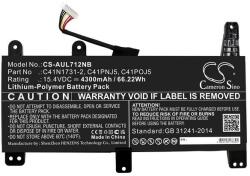 Cameron Sino C41N1731 Laptop akkumulátor 4300 mAh (C41N1731) - notebook-alkatresz - 15 860 Ft