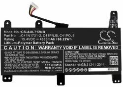Cameron Sino 0B200-0294000 Laptop akkumulátor 4300 mAh (0B200-0294000)