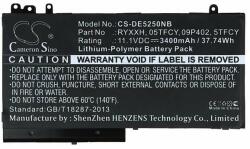 Cameron Sino 0NGGX5 Akkumulátor 3400 mAh 11.1V (0NGGX5)
