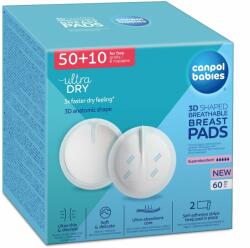 Canpol babies alakú légáteresztő mellpárna 3D, 60 db