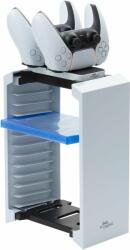 FroggieX FX-P5-C2-W PS5 Charge and Store Tower (FX-P5-C2-W)