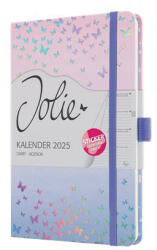 Sigel Naptár, A5, heti, 2025, kemény borító, SIGEL Jolie, Butterfly Confetti Candy (SIJ5347)