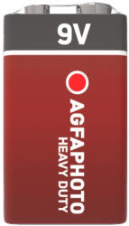 AgfaPhoto Agfaphoto Heavy Duty Féltartós 9V Elem Shrink S1 (APF9VS)
