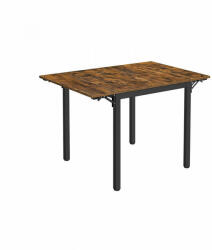 SONGMICS Bővíthető étkezőasztal - Vasagle Loft - 84/120 x 78 cm (KDT077B01) - pepita