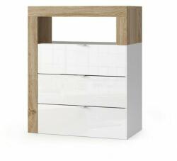 LC Mobili Dulap baie alb/maro LC Mobili Italia Hamburg 64x78 cm (439030-42K)