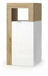 LC Mobili Dulap coloana mediu LC Mobili Italia Hamburg 35x78 cm finisaj alb lucios/lemn mat (439030-02K)