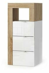 LC Mobili Dulap baie alb/maro LC Mobili Italia Hamburg 35x78 cm (439030-41K)
