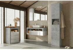 LC Mobili Dulap coloana mare LC Mobili Italia Hamburg baza pivotanta 35x180 cm finisaj gri beton (431330-12)