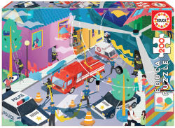 Educa Puzzle Educa din 200 de piese - Emergency Services (EDU18609) Puzzle
