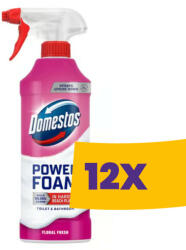 Domestos Power Foam WC és fürdőszoba tisztító hab Floral Fresh 435ml (Karton - 12 db)