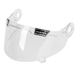 MT Helmets Plexiglass MT-V-32 Max Vision pentru căștile Jarama/Jarama SV transparent cu detalii argintii (MT180210622)