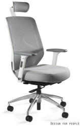 UNIQUE HERO ergonomikus irodai szék, szövet ülőlap, hálós háttámla, szürke