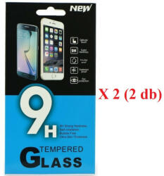 Apple iPhone 15 Pro, 2db Kijelzővédő fólia, ütésálló fólia (az íves részre NEM hajlik rá! ), Tempered Glass (edzett üveg), Clear - tok-shop