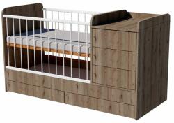  Reni Uno 3in1 baba kombi kiságy 120×60 cm ágyneműtartóval - Gesztenye