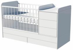  Reni Uno 3in1 baba kombi kiságy 120×70 cm ágyneműtartóval - Fehér