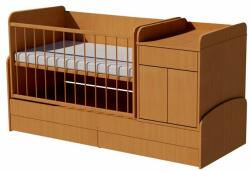  Bogi Uno 4in1 ringatható kombi kiságy 120×70 cm ágyneműtartóval - Bükk