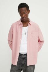 Levi's pamut ing férfi, galléros, rózsaszín, regular - rózsaszín XL