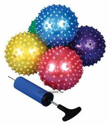 BELEDUC Tüskelabda készlet, pumpával - 25 db 10 cm átmérőjű, puha, érzékelő labda 24 hó+ (BE 40721)
