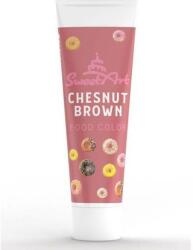 SweetArt gélfesték tubus Chestnust Brown (30 g) - dortis (DR-BCP-061)